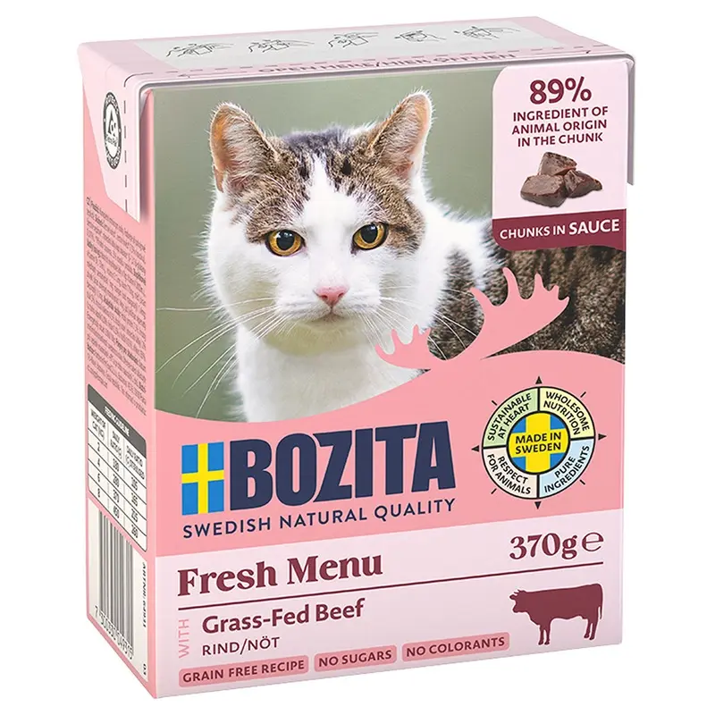 Bozita Tetra Chunks In Sauce 6 X 370G - Beef