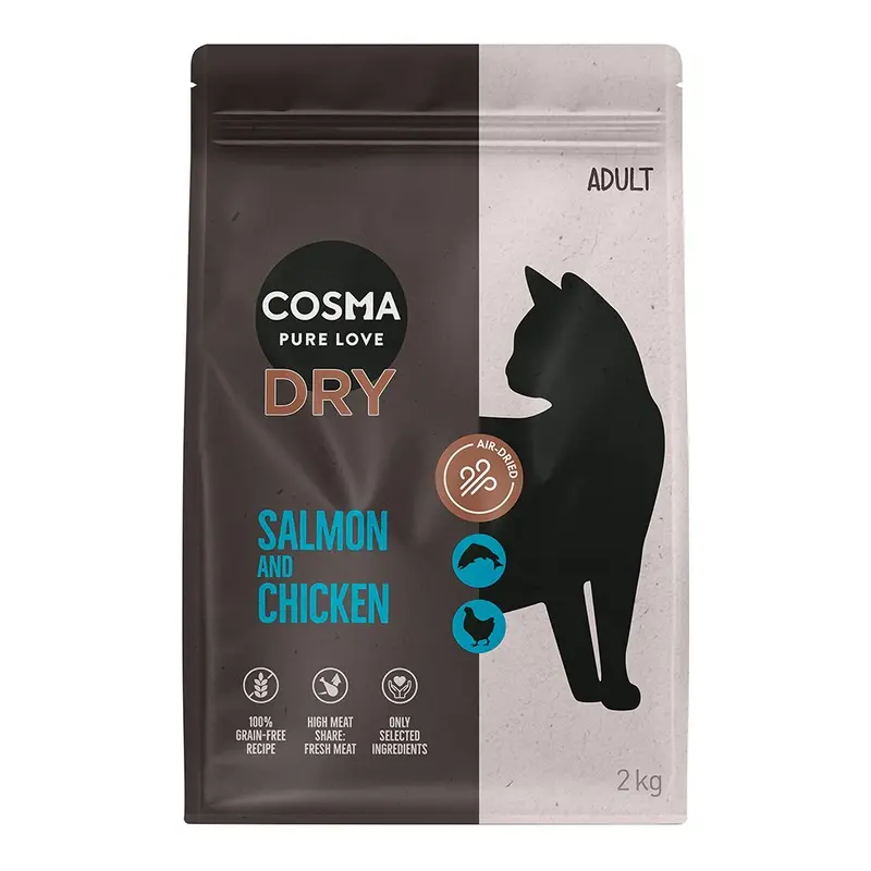 Cosma Salmon & Chicken Dry Food - 2Kg