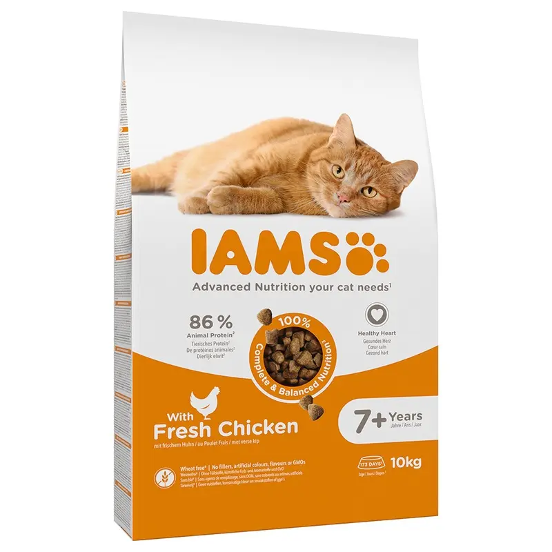 Iams Advanced Nutrition Senior Cat 7+ With Chicken - 10Kg
