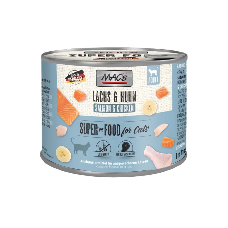 Macs Cat 6 X 200G - Salmon & Chicken