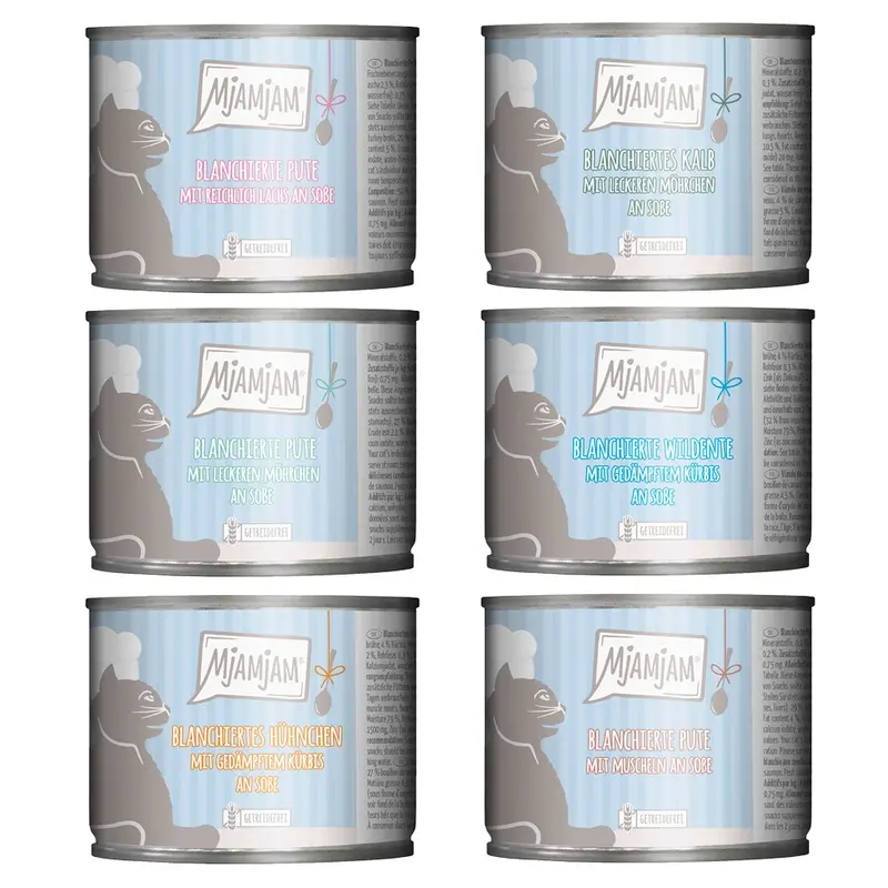Mjamjam Mixed Pack In Sauce 6 X 185G - Mixed Pack (6 Varieties)