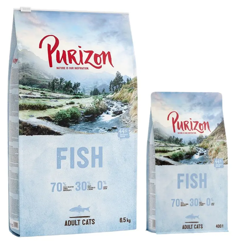 Purizon 6.5Kg Dry Cat Food + 800G Dry Cat Food Free! * - Adult Grain-Free Fish (6.5Kg + 800G)