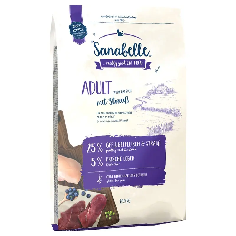 Sanabelle Adult With Ostrich - 10Kg
