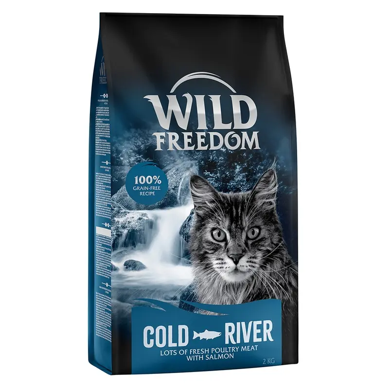 Wild Freedom 2Kg Dry Cat Food - Special Price! * - Adult "Cold River" Salmon - Grain-Free (2Kg)
