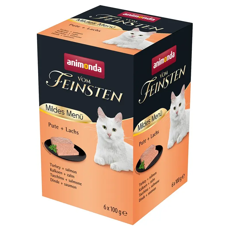 Animonda Vom Feinsten Mild Menu Adult 6 X 100G - Turkey & Salmon