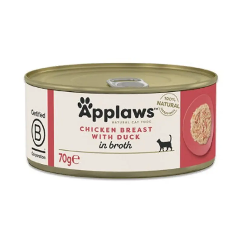 Applaws Cat Can Chicken With Duck 70G (Pack Of 24)