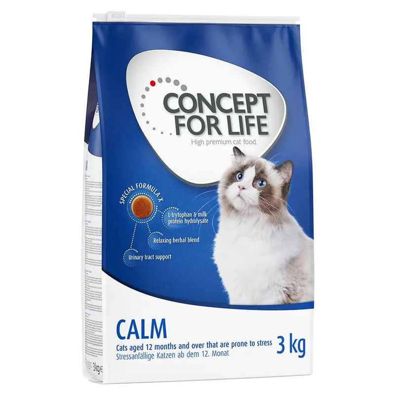 Concept For Life 3Kg Dry Cat Food - Special Price! * - Calm (3Kg)