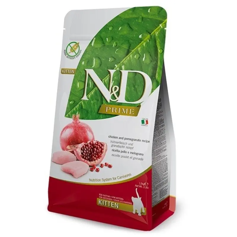 Farmina Nandd Prime In Chicken And Pomegranate For Kittens - Grain/Orange 300G