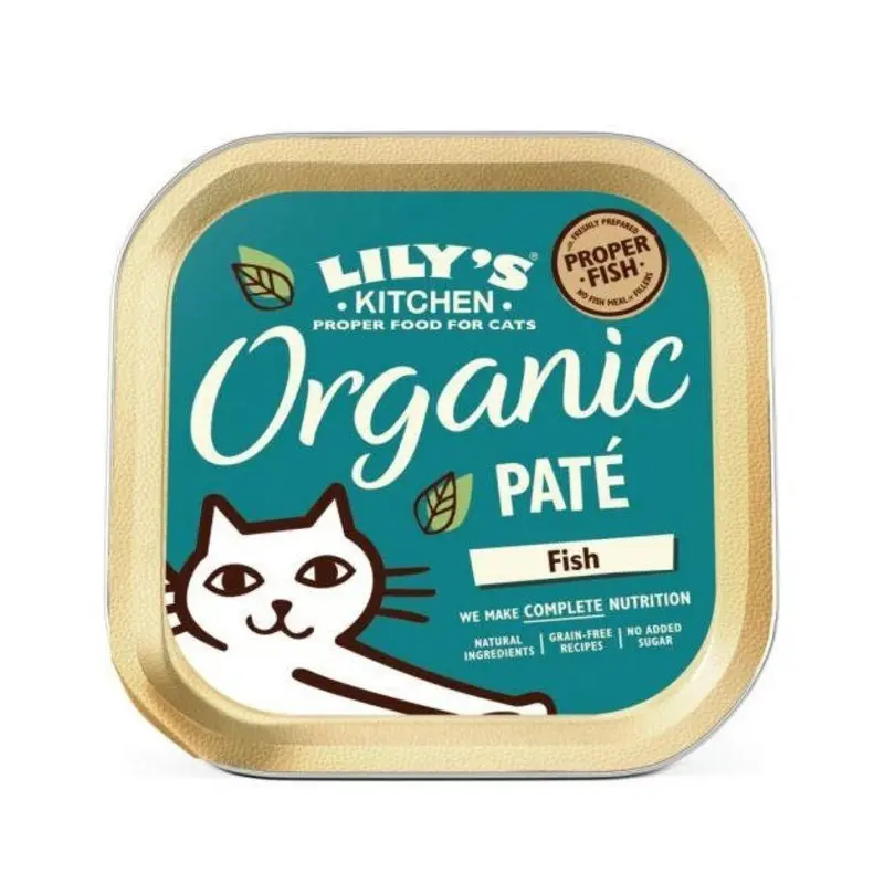 Lilys Kitchen Grain Cat Organic Fish Pate | : 85G