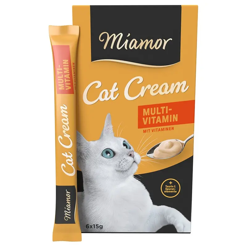 Miamor Cat Snack Multi-Vitamin Cream - 6 X 15G