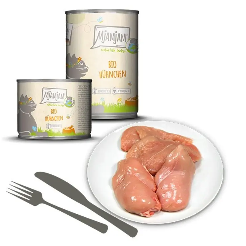 Mjamjam Bio Chicken Cat Food | : 6*800G Size 11