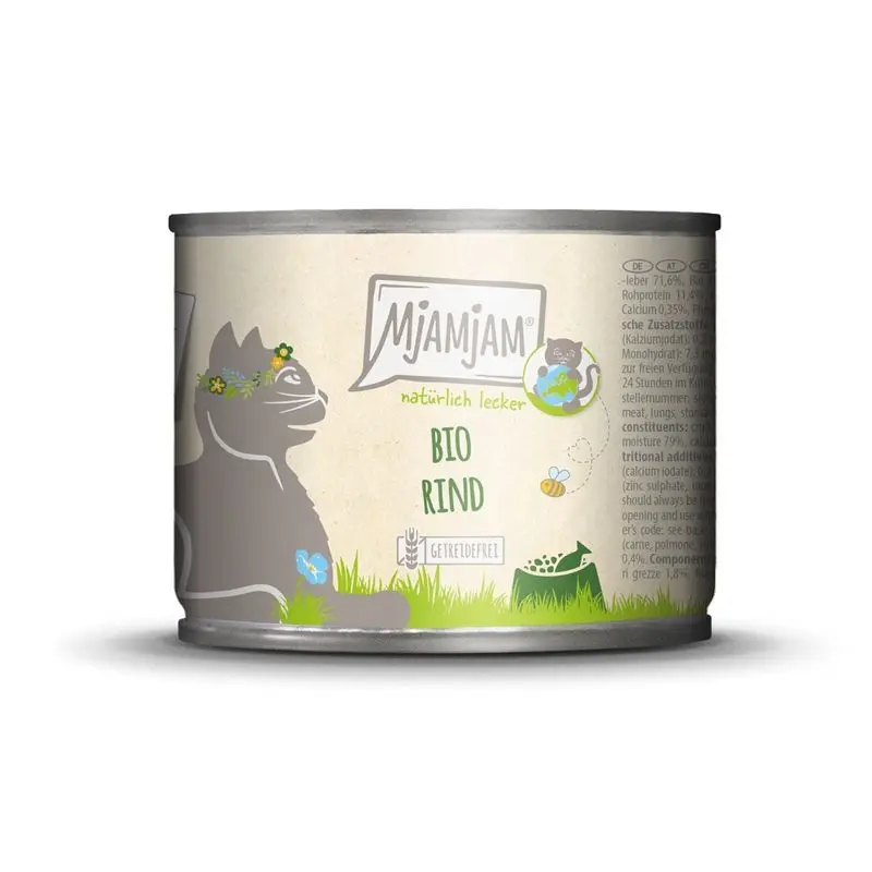 Mjamjam Grain Bio Beef Cat Food | : 6*800G Size 11