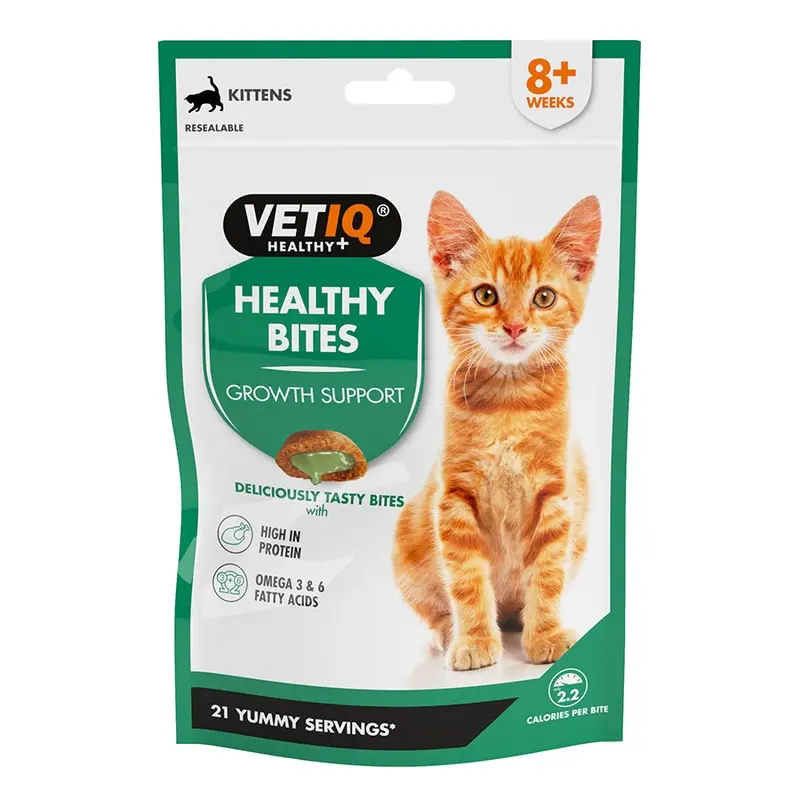 Vetiq Healthy Bites Growth Support Kitten Treats 65G