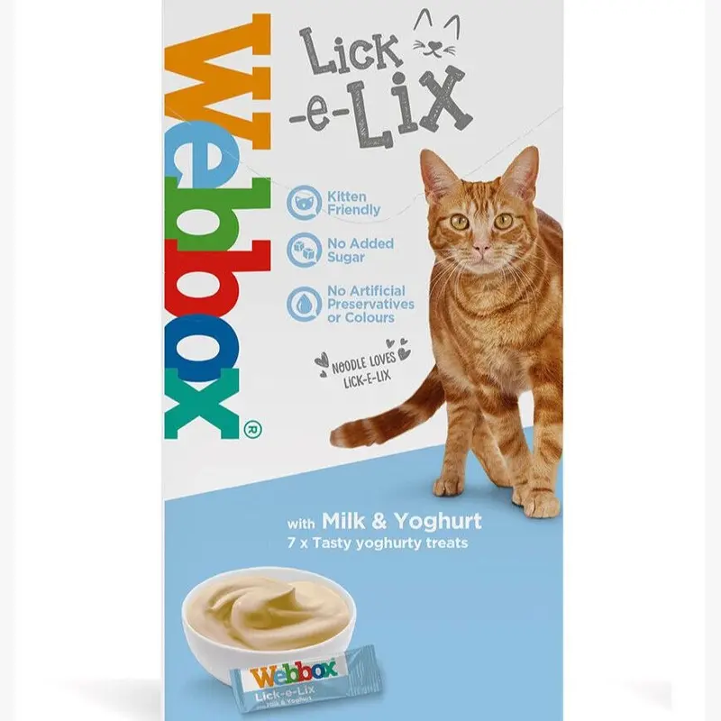 Webbox Cream Lick-E-Lix With Milk And Yoghurt 7Pcs Size 7
