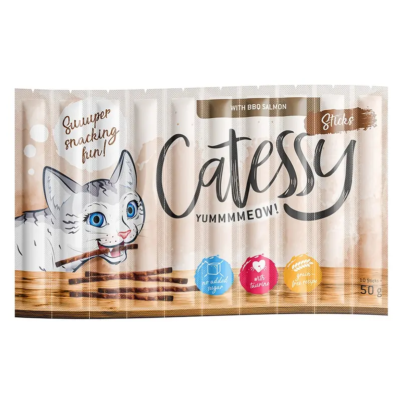 Catessy Sticks 10 X 5G - With Bbq Salmon