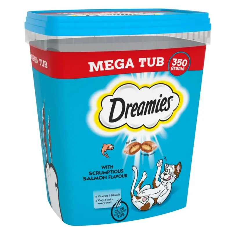 Dreamies Cat Treats, Tasty Salmon, 350g