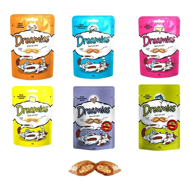 Dreamies Salmon Packs Of Mixed Pack Of Size 12