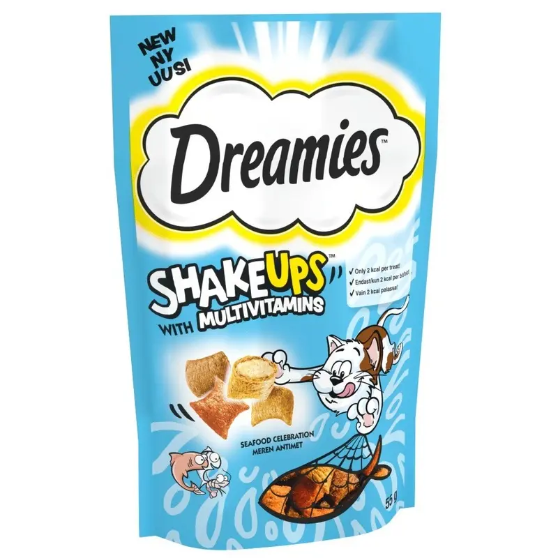 Dreamies Shakeups Seafood Celebrations Cat Treats - 55G