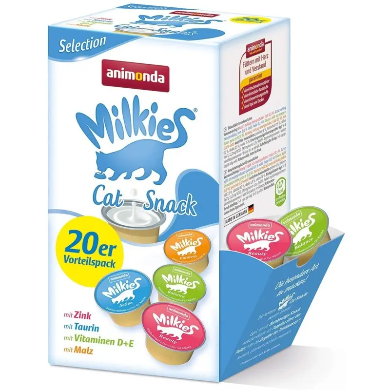Animonda Milkies Power, Cat Milk Portions, Selection, Cups At 15G Size 20