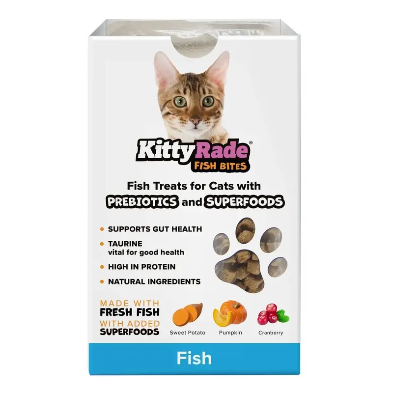Doggyrade Kittyrade Meat Snacks With Prebiotics And Superfoods Fish - Grain 100G