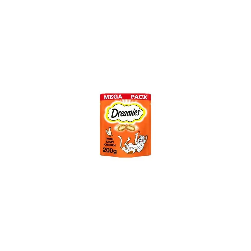 New Dreamies Cat Treats Chicken Mega Pack (Pack Of 4) 180G