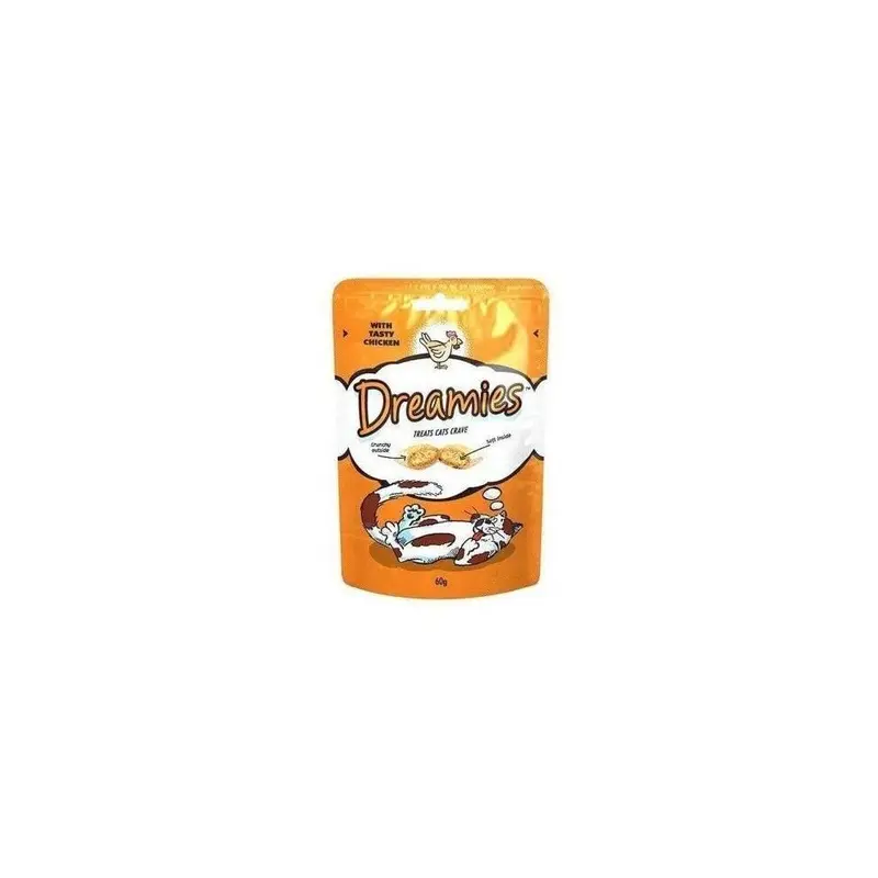 New Dreamies Chicken Cat Treats - 60Gm - Pack Of Size 8