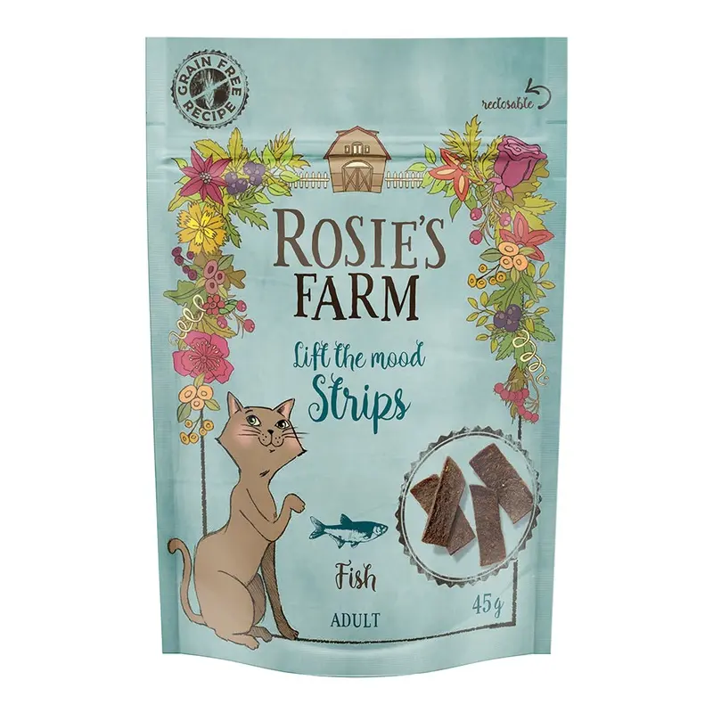 Rosies Farm Cat Snack "Strips" - Fish - 45G