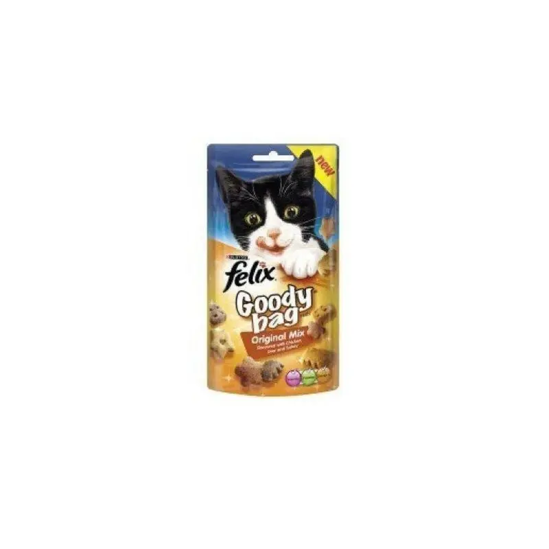 New Felix Treats Goody Bag Original (8 X 60G) Size 8