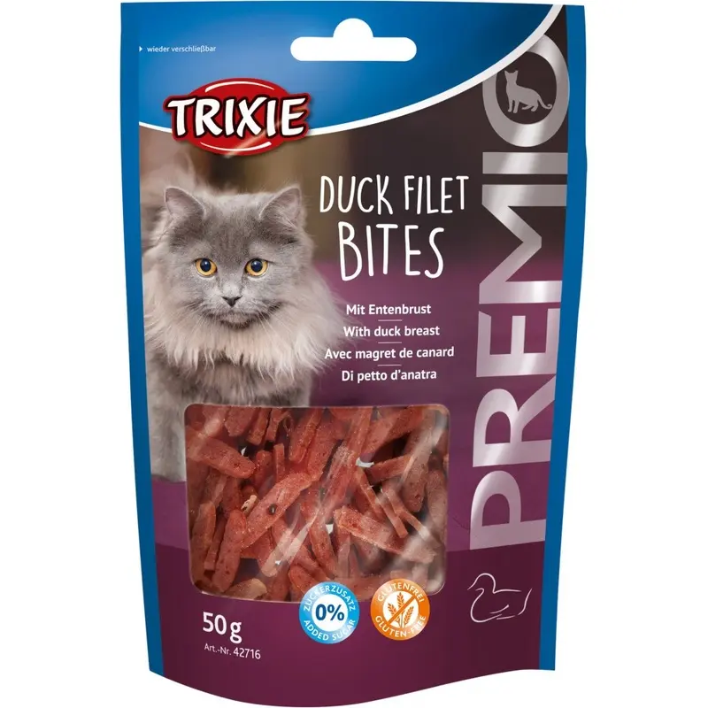 Trixie Premio Duck Filet Bites For Cats - 50G