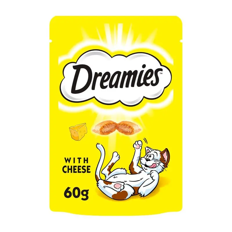 Dreamies Cat Treats With Delicious Cheese (60G) - Pack Of 2 60G