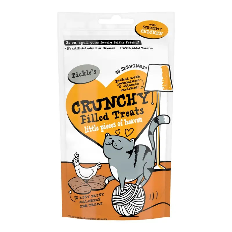Pickles Crunchy Filled Cat Treat With Chicken 65G