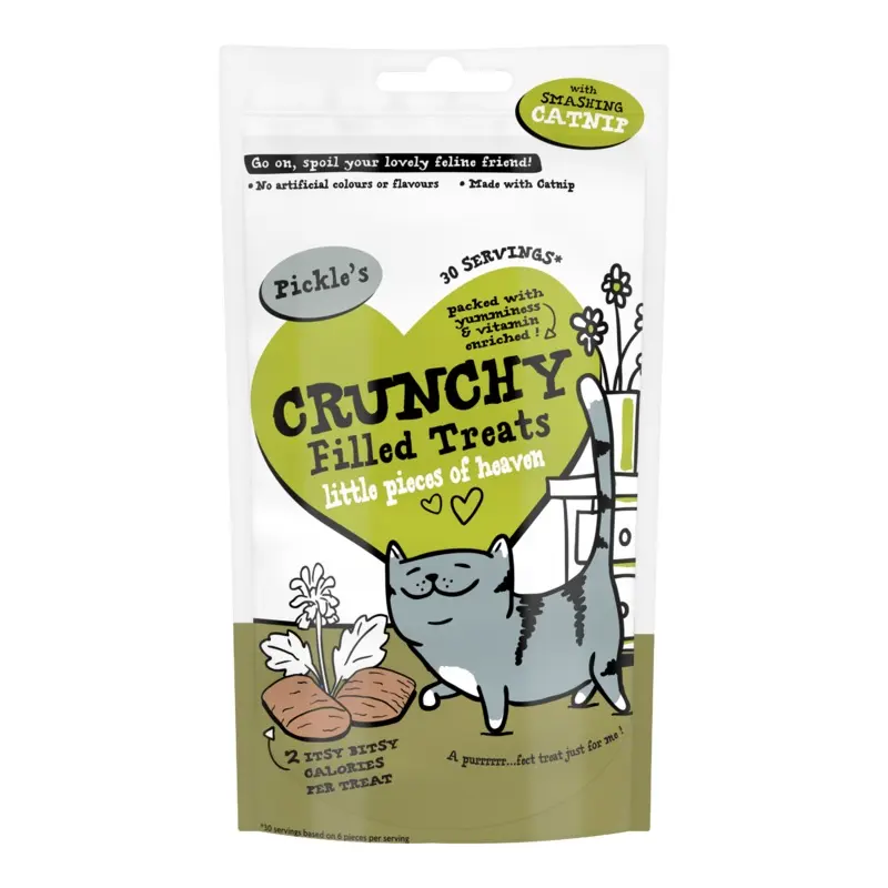 Pickles Crunchy Filled Cat Treat With Smashing Catnip 65G