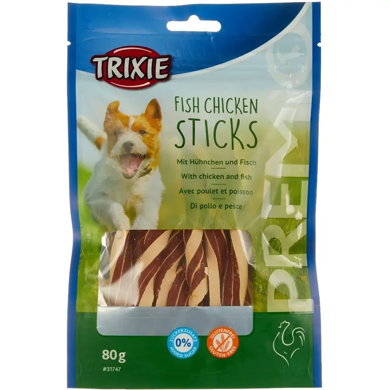 Trixie Premio Fish Chicken Sticks Treats - 80G