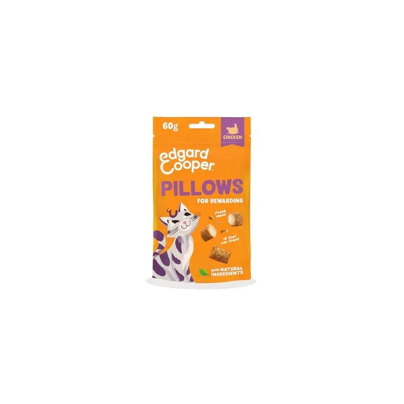 Edgard Cooper Grain Cat Treats - Chicken Pillows,, Free 60G