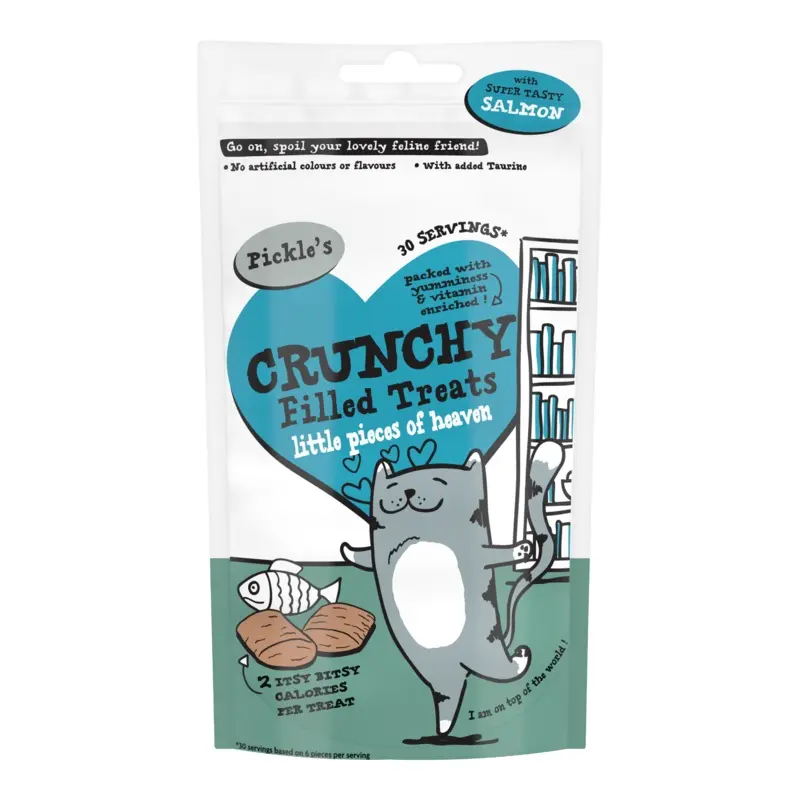 Pickles Crunchy Filled Cat Treat With Super Tasty Salmon 65G