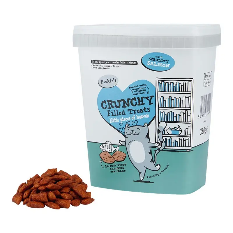 Pickles Crunchy Filled Salmon Cat Treats 350G