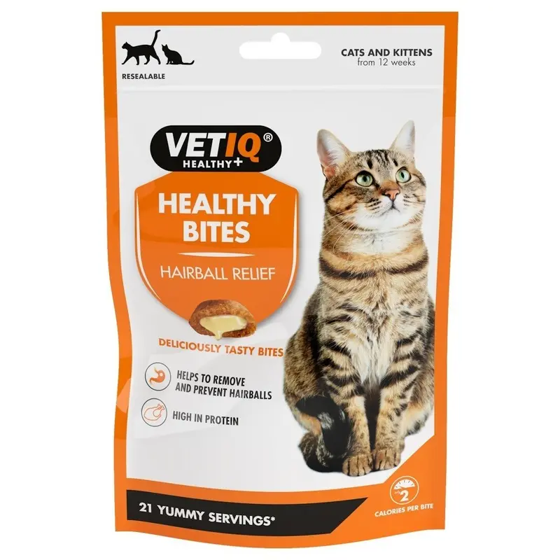 Vetiq Healthy Bites Hairball Remedy Cat And Kitten Treats (65G) 65G