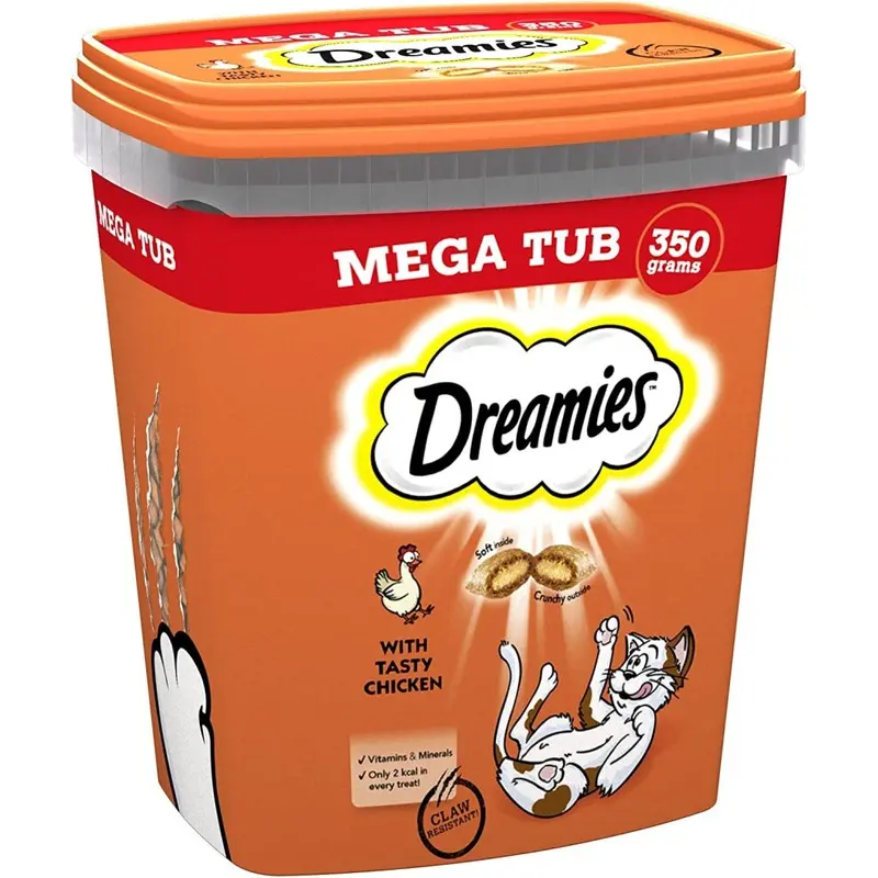Dreamies Cat Treats Chicken (Pack Of 2) 350G
