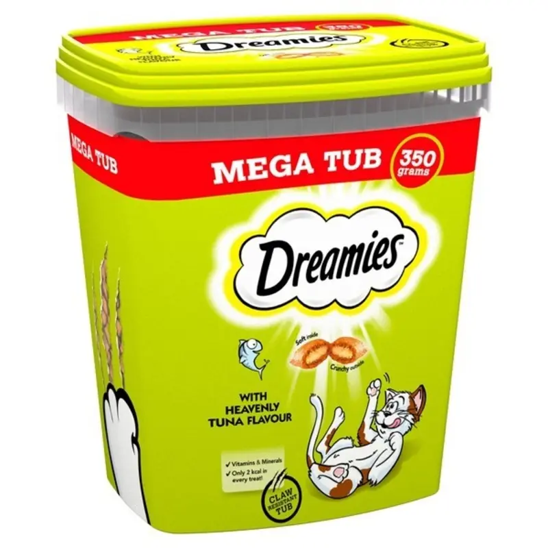 Dreamies Cat Treats Tuna - Mega Tub 350G