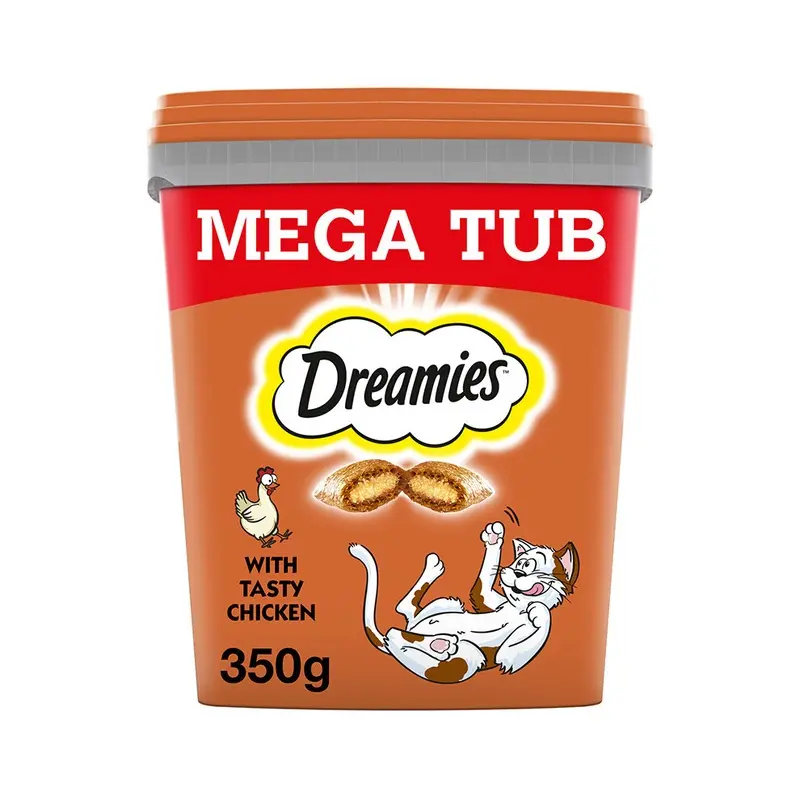 Dreamies Cat Treats With Chicken Megatub 350G