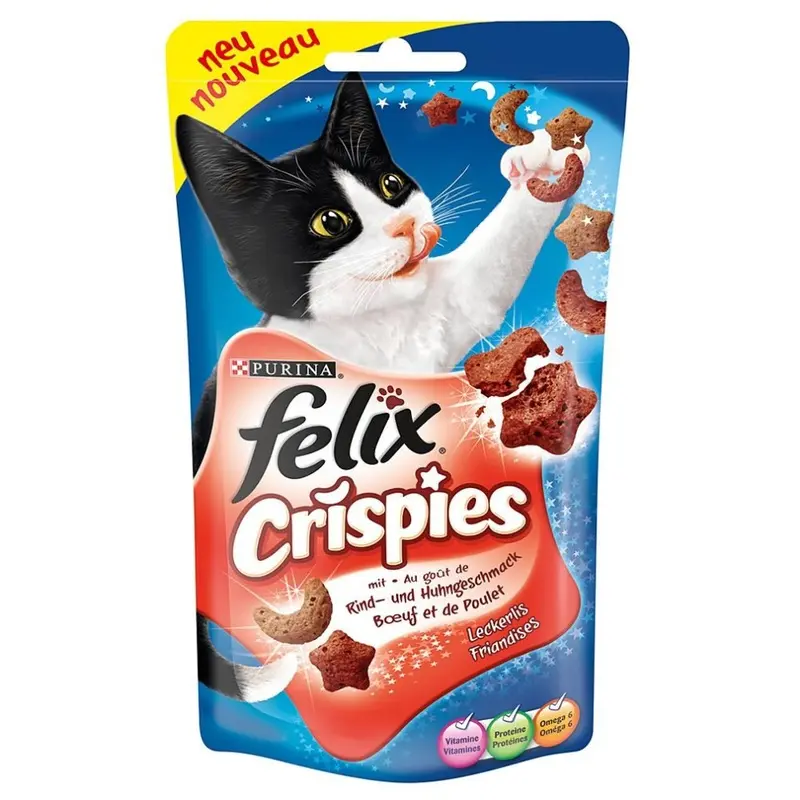 Felix Crispies - Saver Pack: 3 X Beef & Chicken 45G