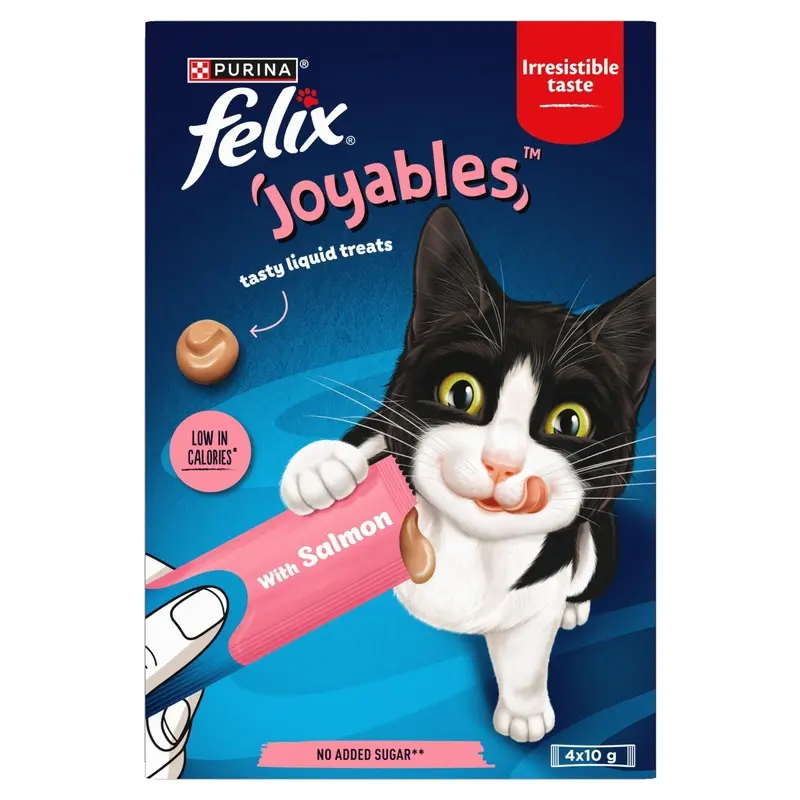 Felix Joyables In Liquid Cat Treat - X 10G Salmon Size 4