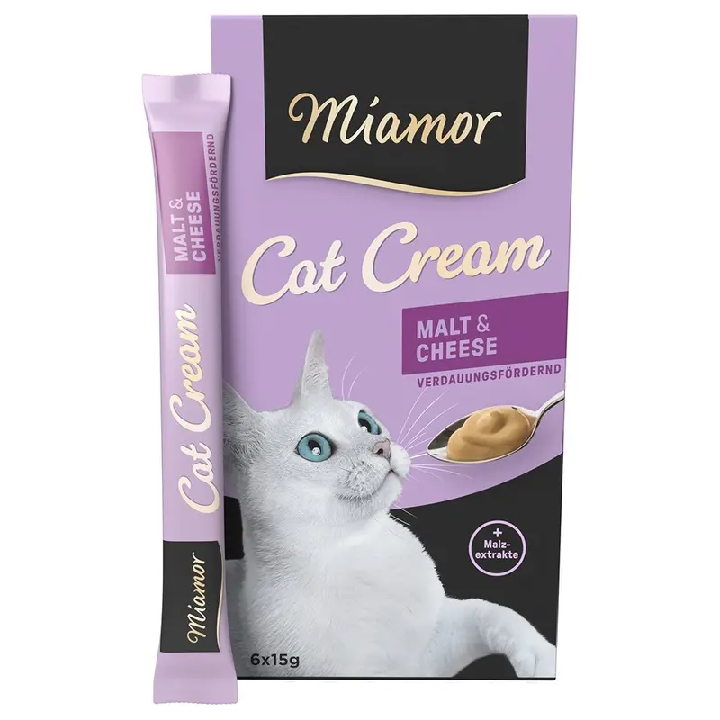 Miamor Cat Snack Malt-Cream & Cheese - 6 X 15G