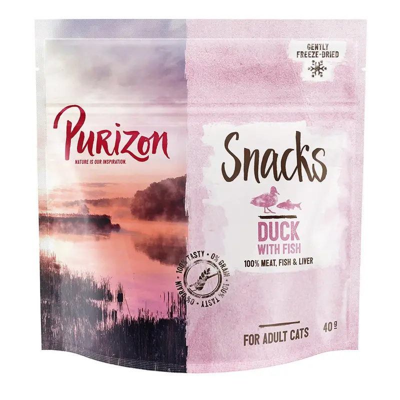 Purizon Cat Snacks - Grain-Free Duck With Fish - 40G