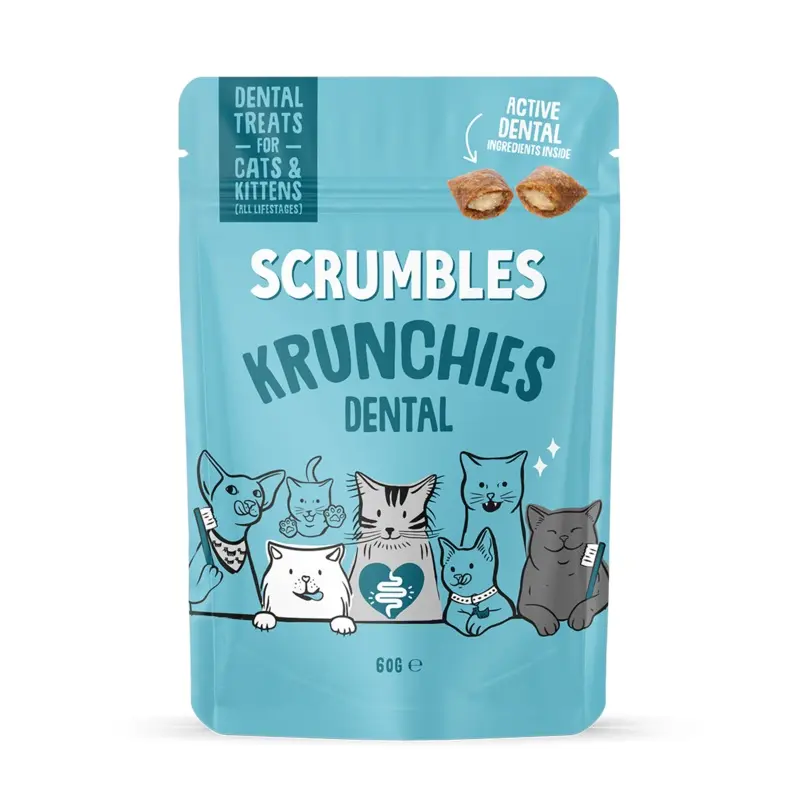 Scrumbles Krunchies Dental Cat Treats