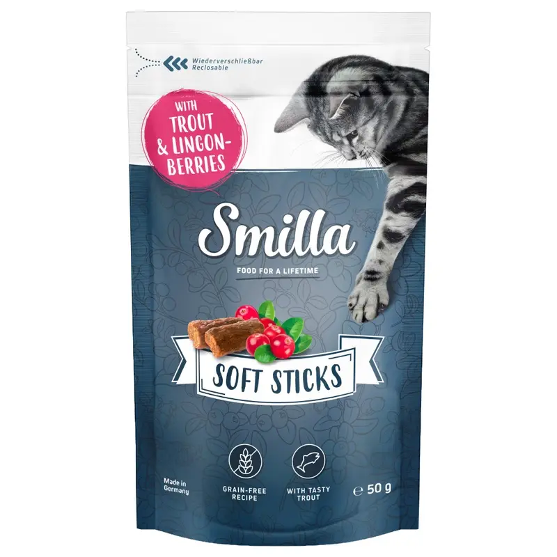 Smilla Soft Sticks Trout & Lingonberry - 50G