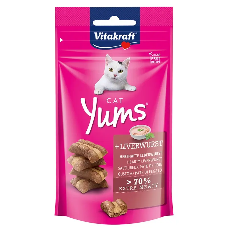 Vitakraft Cat Yums - Liver Sausage (40G)