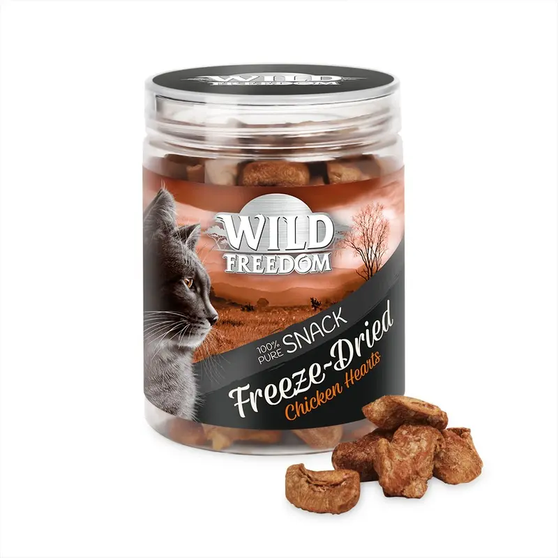 Wild Freedom Freeze-Dried Cat Snacks - Special Price! * - Chicken Hearts (45G)