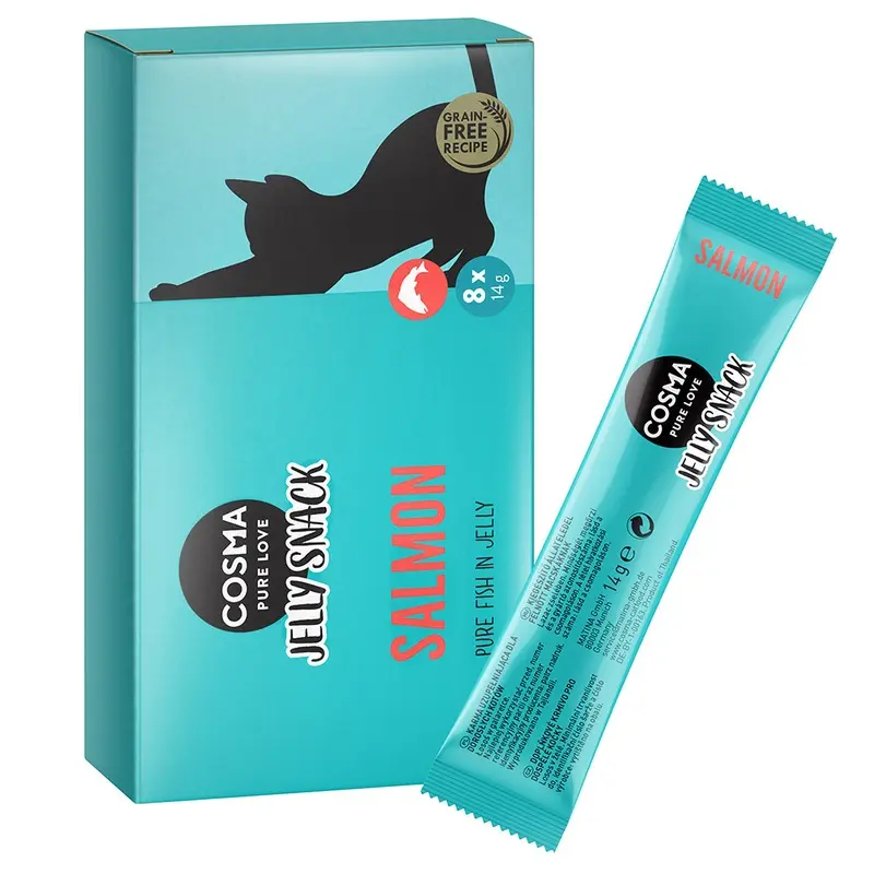 Cosma Jelly Snacks - Salmon (8 X 14G)