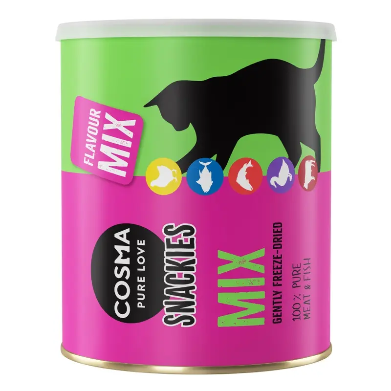 Cosma Snackies Cat Treats - 15% Off! * - Maxi Tube Mix: 5 Varieties (150G)